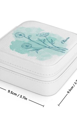 Square Jewelry Box Jewelry Organizer with Mirror for Her