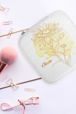 Square Jewelry Box Jewelry Organizer with Mirror for Her