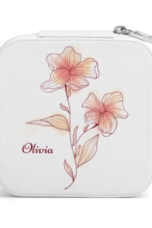 Square Jewelry Box Jewelry Organizer with Mirror for Her