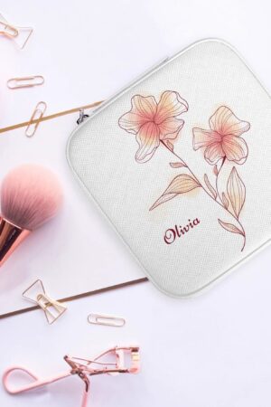 Square Jewelry Box Jewelry Organizer with Mirror for Her