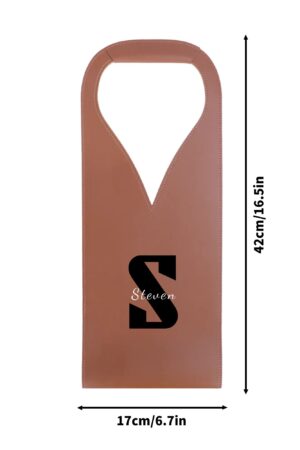 PU Leather Wine Bag Party Accessories with Handle