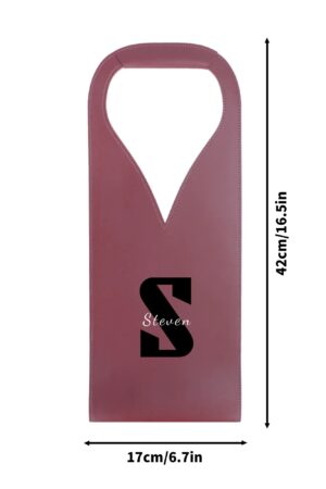PU Leather Wine Bag Party Accessories with Handle