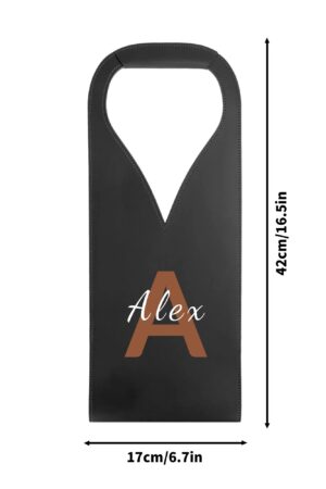 PU Leather Wine Bag Party Accessories with Handle