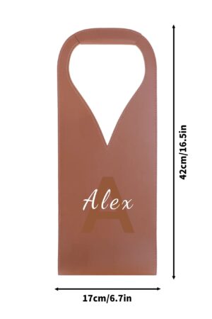 PU Leather Wine Bag Party Accessories with Handle