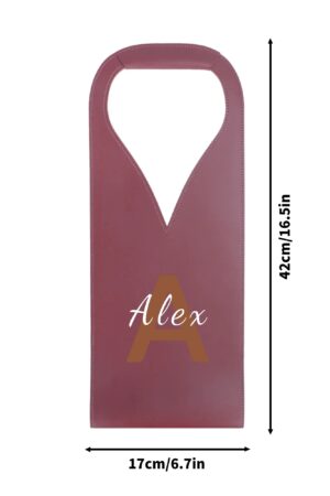 PU Leather Wine Bag Party Accessories with Handle