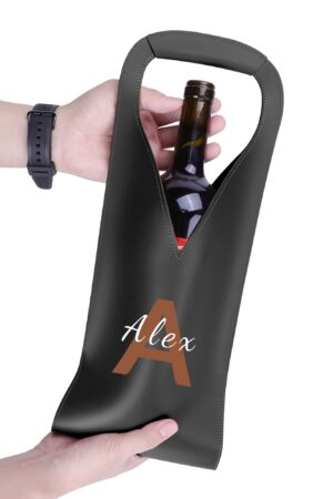 PU Leather Wine Bag Party Accessories with Handle