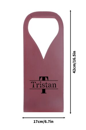 PU Leather Wine Bag Party Accessories with Handle