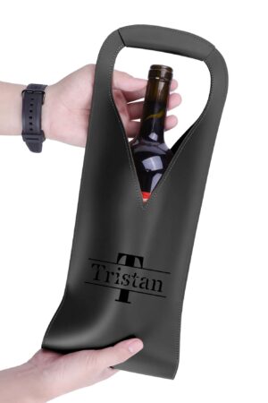 PU Leather Wine Bag Party Accessories with Handle