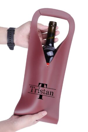 PU Leather Wine Bag Party Accessories with Handle