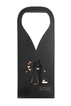 PU Leather Wine Bag Party Accessories with Handle