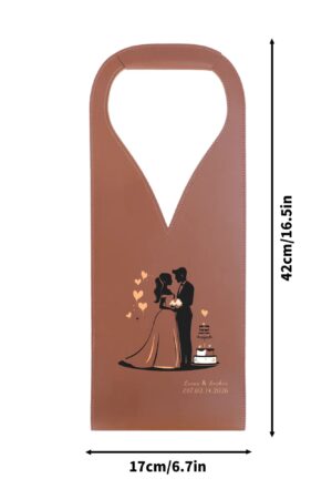 PU Leather Wine Bag Party Accessories with Handle