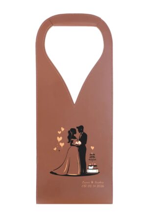 PU Leather Wine Bag Party Accessories with Handle