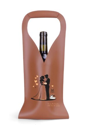 PU Leather Wine Bag Party Accessories with Handle