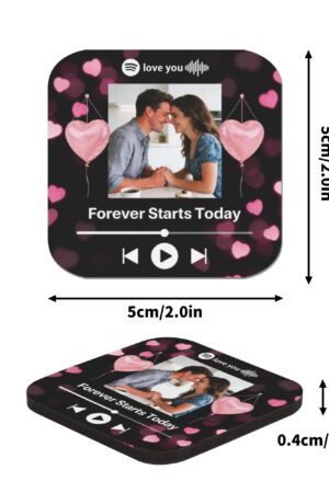 Personalized Magnetic Photos Gifts Fridge Stickers 4 Pcs