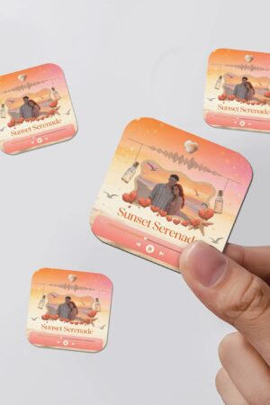 Personalized Magnetic Photos Gifts Fridge Stickers 4 Pcs