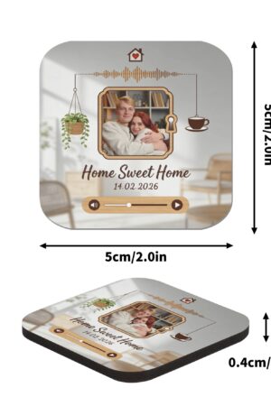 Personalized Magnetic Photos Gifts Fridge Stickers 4 Pcs
