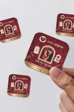 Personalized Magnetic Photos Gifts Fridge Stickers 4 Pcs