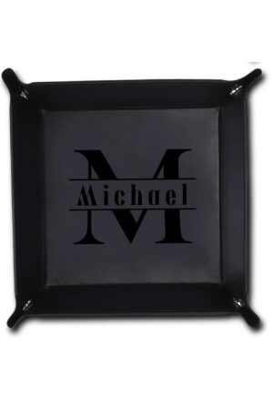 Custom Designs for PU Leather Valet Tray with Jewelry Key Coin Glasses Tray