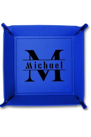 Custom Designs for PU Leather Valet Tray with Jewelry Key Coin Glasses Tray