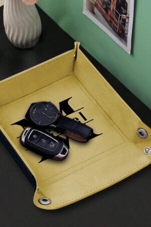 Custom Designs for PU Leather Valet Tray with Jewelry Key Coin Glasses Tray
