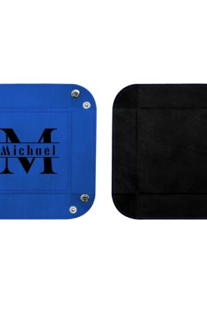 Custom Designs for PU Leather Valet Tray with Jewelry Key Coin Glasses Tray