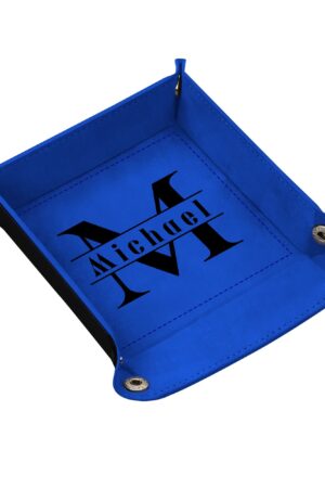 Custom Designs for PU Leather Valet Tray with Jewelry Key Coin Glasses Tray