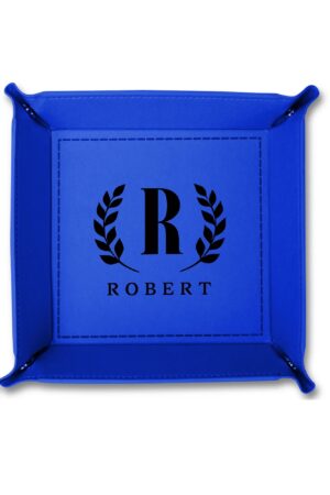 Custom Designs for PU Leather Valet Tray with Jewelry Key Coin Glasses Tray