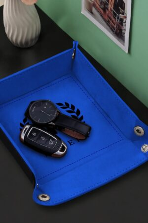 Custom Designs for PU Leather Valet Tray with Jewelry Key Coin Glasses Tray