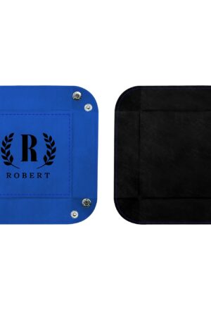 Custom Designs for PU Leather Valet Tray with Jewelry Key Coin Glasses Tray