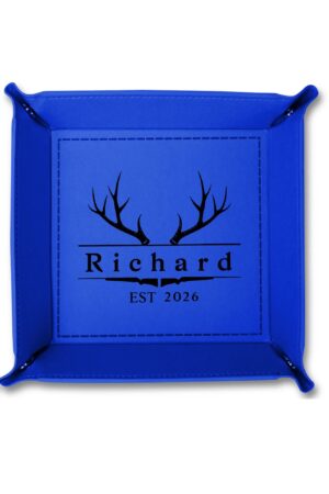 Custom Designs for PU Leather Valet Tray with Jewelry Key Coin Glasses Tray