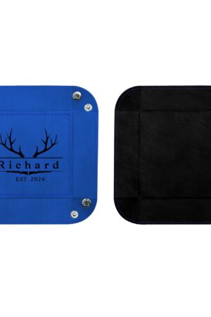 Custom Designs for PU Leather Valet Tray with Jewelry Key Coin Glasses Tray