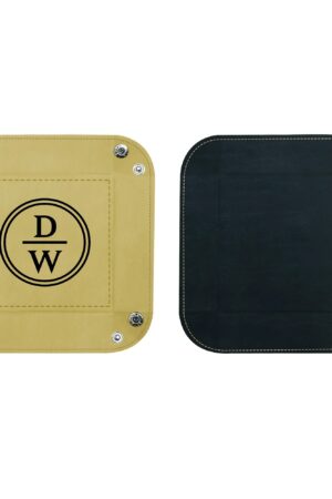 Custom Designs for PU Leather Valet Tray with Jewelry Key Coin Glasses Tray