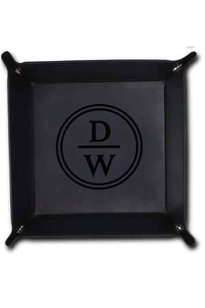 Custom Designs for PU Leather Valet Tray with Jewelry Key Coin Glasses Tray