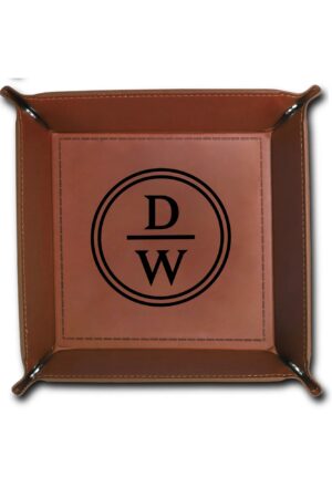 Custom Designs for PU Leather Valet Tray with Jewelry Key Coin Glasses Tray