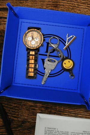 Custom Designs for PU Leather Valet Tray with Jewelry Key Coin Glasses Tray