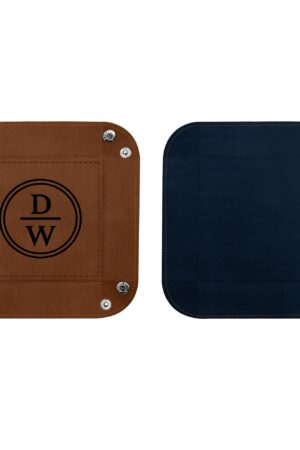 Custom Designs for PU Leather Valet Tray with Jewelry Key Coin Glasses Tray