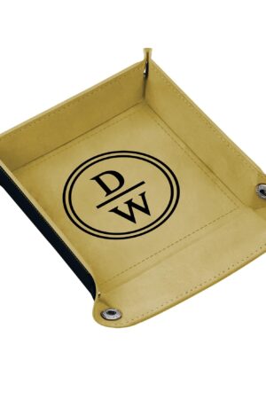 Custom Designs for PU Leather Valet Tray with Jewelry Key Coin Glasses Tray