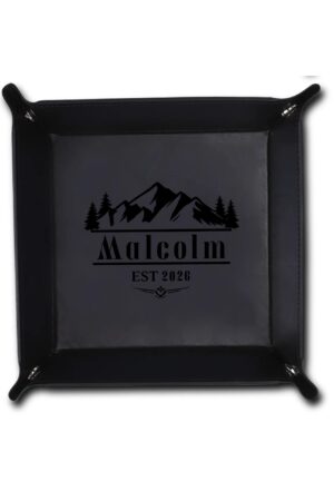 Custom Designs for PU Leather Valet Tray with Jewelry Key Coin Glasses Tray