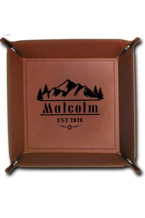Custom Designs for PU Leather Valet Tray with Jewelry Key Coin Glasses Tray