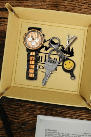 Custom Designs for PU Leather Valet Tray with Jewelry Key Coin Glasses Tray