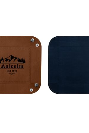 Custom Designs for PU Leather Valet Tray with Jewelry Key Coin Glasses Tray