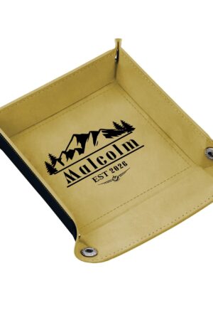 Custom Designs for PU Leather Valet Tray with Jewelry Key Coin Glasses Tray