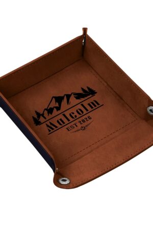 Custom Designs for PU Leather Valet Tray with Jewelry Key Coin Glasses Tray