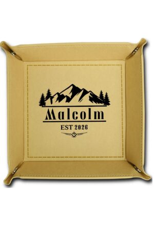 Custom Designs for PU Leather Valet Tray with Jewelry Key Coin Glasses Tray