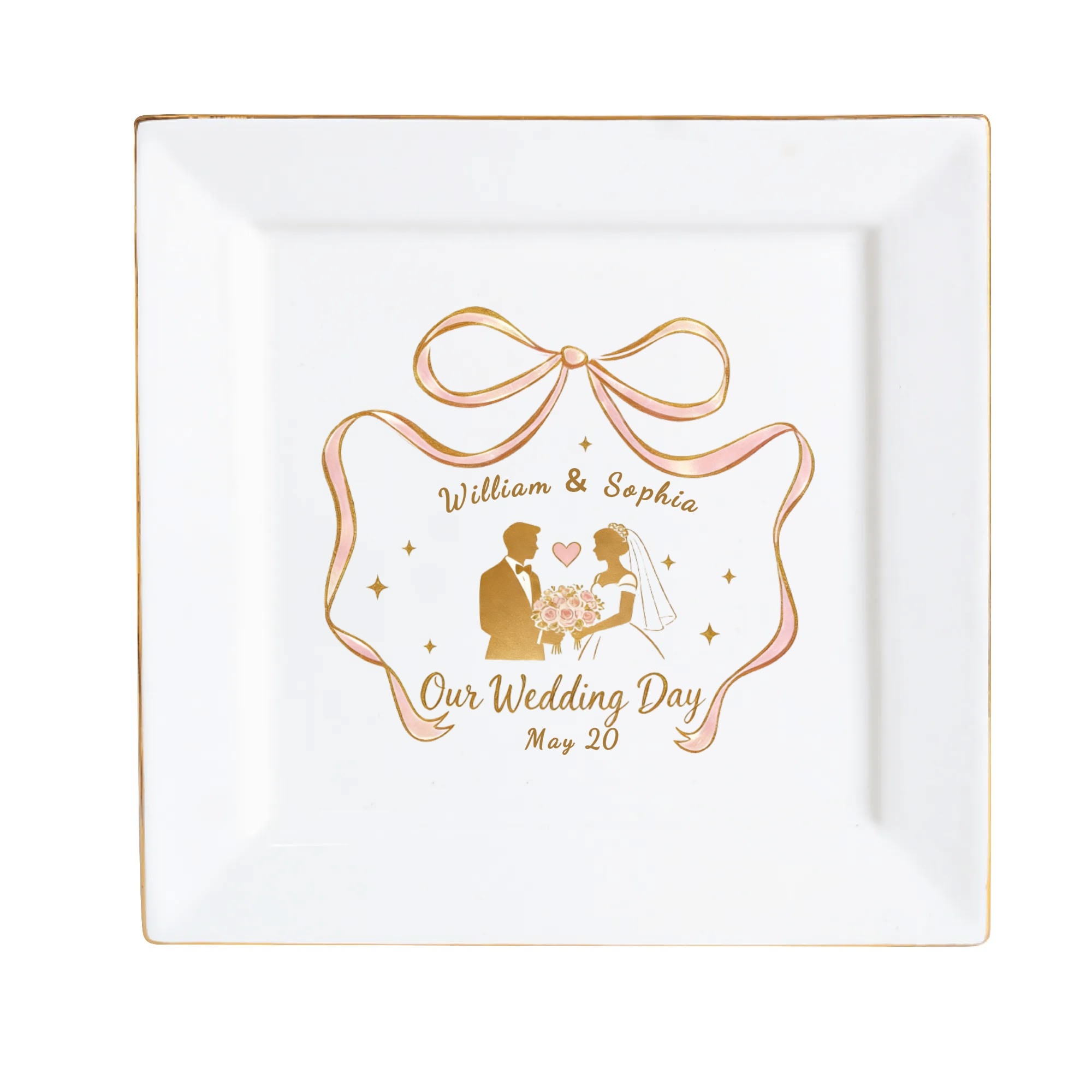 Custom Ceramic Square Dinner Plates Appetizer Plates 1 Pcs ,2 Pcs, 4 Pcs