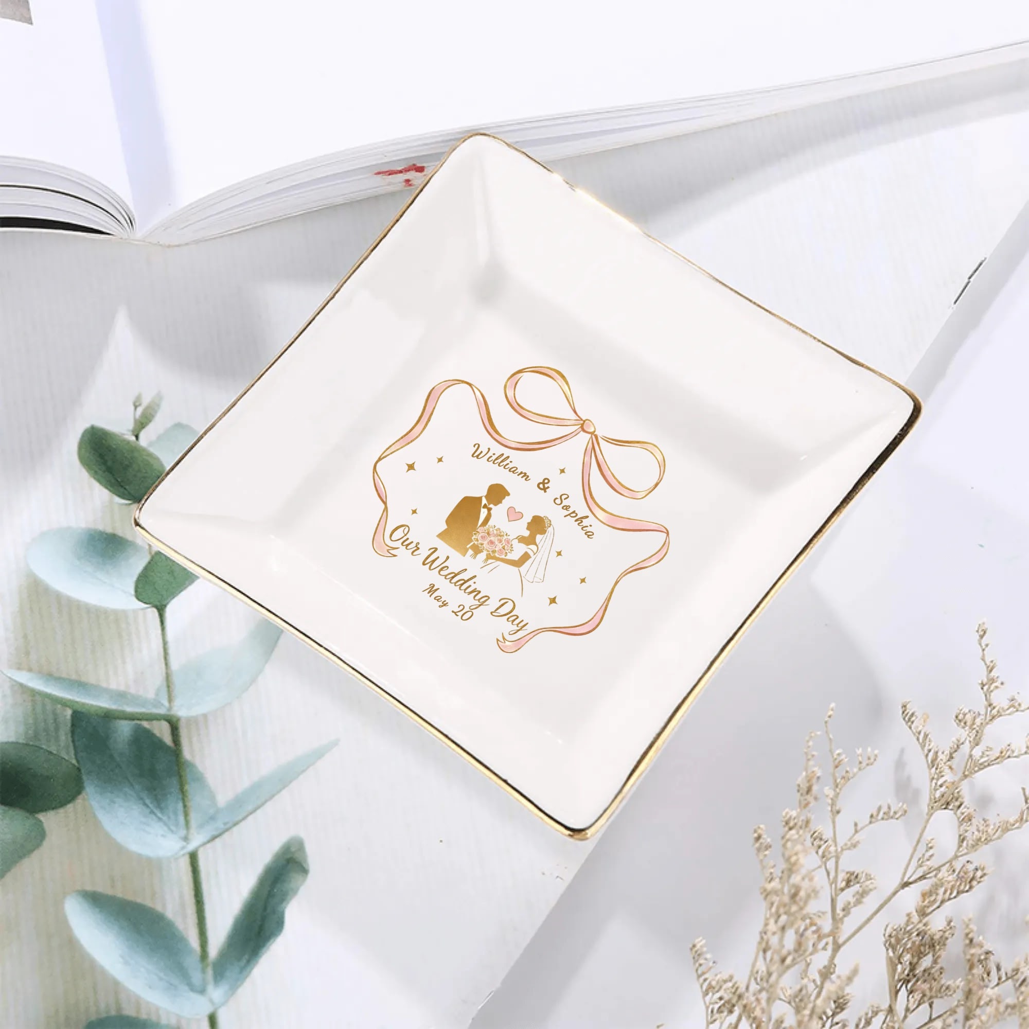 Custom Ceramic Square Dinner Plates Appetizer Plates 1 Pcs ,2 Pcs, 4 Pcs - Image 2