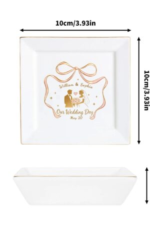 Custom Ceramic Square Dinner Plates Appetizer Plates 1 Pcs ,2 Pcs, 4 Pcs