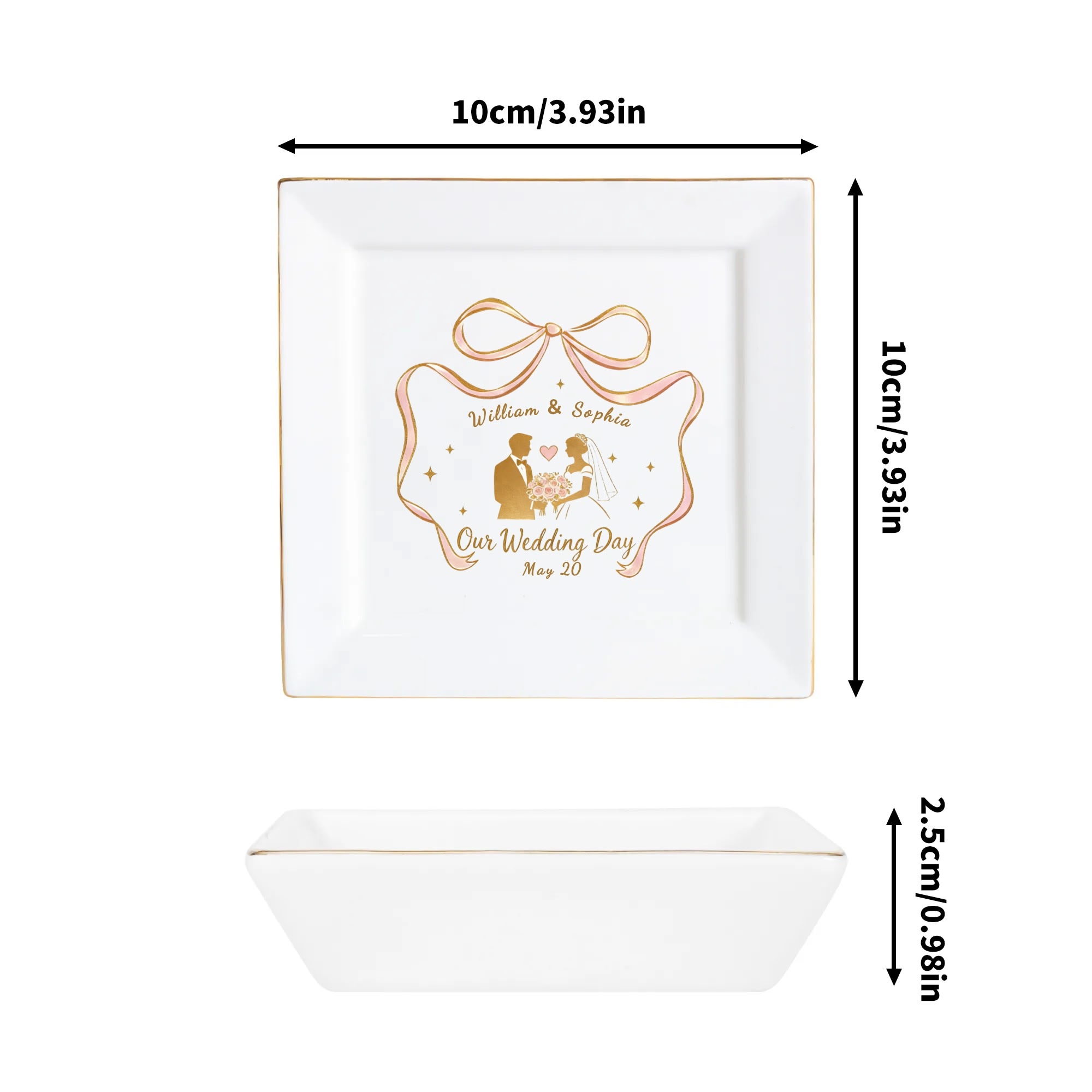 Custom Ceramic Square Dinner Plates Appetizer Plates 1 Pcs ,2 Pcs, 4 Pcs - Image 6