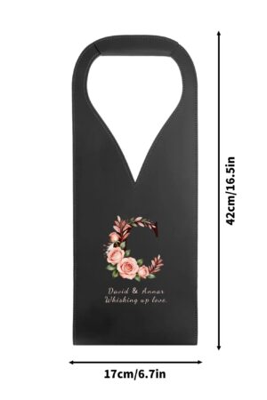 PU Leather Wine Bag Party Accessories with Handle