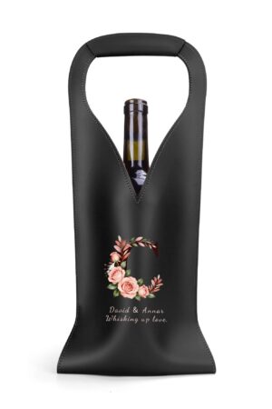 PU Leather Wine Bag Party Accessories with Handle